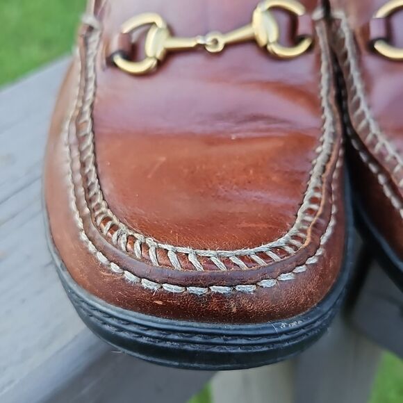 Gucci Brown Horsebit Loafers 0424B size 8 - Picture 3 of 16